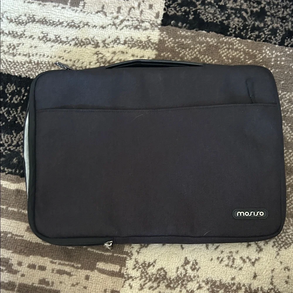 Monsro Sleek Black Laptop Bag